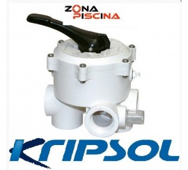 Válvula selectora lateral 6  vías Kripsol / Hayward para filtros de piscinas