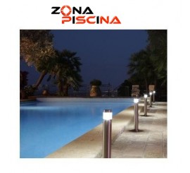 Baliza led para piscinas jardines en acero inoxidable