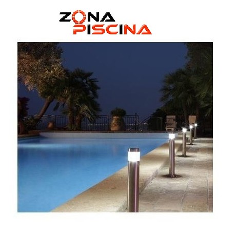 Baliza led para piscinas jardines en acero inoxidable