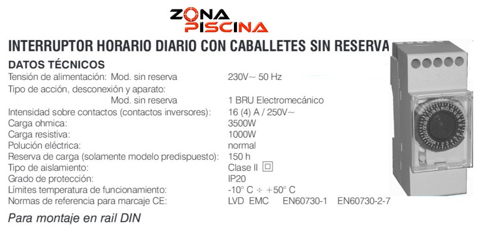 RELOJ PROGRAMADOR DE CUADRO ELECTRICO - PROTECCION Y CONTROL