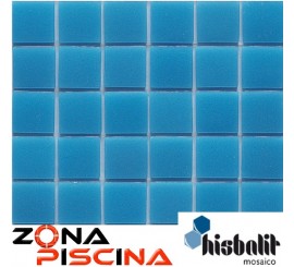 Gresite para piscinas Hisbalit azul celeste unicolor liso SAJA htk