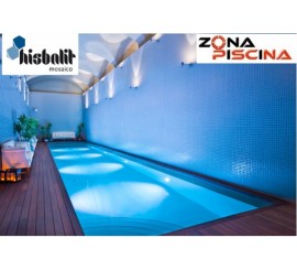 Gresite para piscinas Hisbalit azul celeste unicolor liso SAJA htk