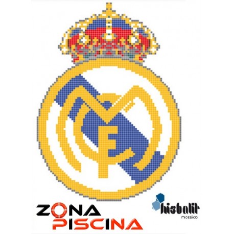 Gresite piscinas dibujo ESCUDO REAL MADRID piscina HTK