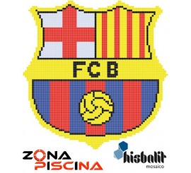 Gresite piscinas dibujo ESCUDO FUTBOL BARCELONA HTK