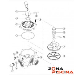 Repuestos / Recambios valvula selectora kripsol piscinas