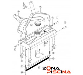 Repuestos / Recambios carro limpiafondos manual CLP52 KRIPSOL