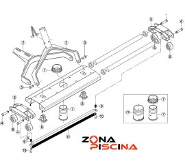 Repuestos / Recambios carro limpiafondos  CLI52L/CLI65L KRIPSOL