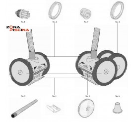 Repuestos / Recambios limpiafondos ORKA KRIPSOL piscinas