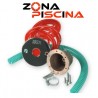 Pulsador neumatico nicho bronce y embellecedor acero inoxidable 