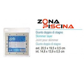 Junta doble para skimmer piscina Gre AR502