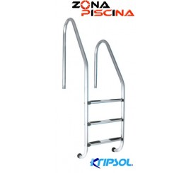 Escalera asimétrica acero inoxidable piscinas estandar