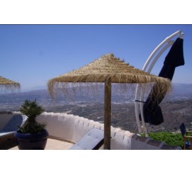 Sombrilla de esparto para piscinas, playa, jardin, hotel