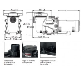 Bomba para Piscina hayward Max Flo XL