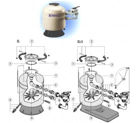 Repuestos / recambios filtro BALEAR BL KRIPSOL  piscinas