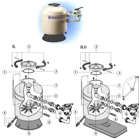 Repuesto junta tapa filtro depuradora kripsol IBIZA IL / ILO Repuesto junta tapa filtro depuradora kripsol IBIZA IL / ILO