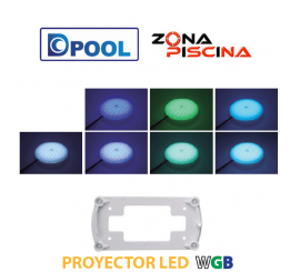Proyector foco piscinas led blanco y colores WGB Nordic Epoxy