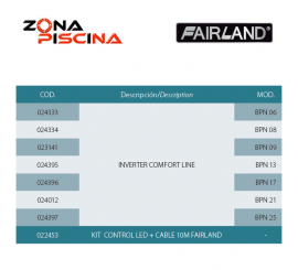 Bomba de calor Fairland Inverter hp - plus comfort line HP para piscinas