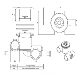 Jet de hidromasaje con retorno de 1 1/4" orientable spas, jacuzzis, piscina, AstralPool