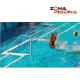 Juego Porterias oficial reglamentaria fina de waterpolo para piscinas competición