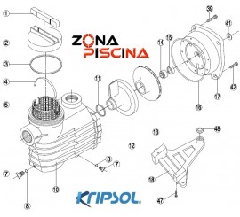 Recambios bomba Kripsol Hayward modelo EPSILON EP