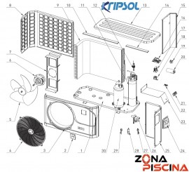 Recambios bomba de calor KOMFORT RC900 KRIPSOL