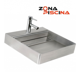 lavabo / lavamanos acero inoxidable de piscinas, baños, vestuarios, calidad marina
