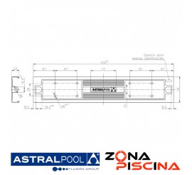 Recambio peldaño Luxe 316 para escalera AstralPool.