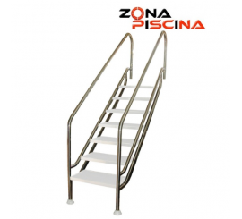 Escalera de facil acceso para piscina AISI 316