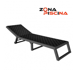 Tumbona plegable con ruedas para piscinas, jardin