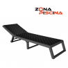 Tumbona plegable con ruedas para piscinas, jardin