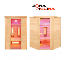 Sauna sistema infrarrojos, modelo Purewave, jardín, piscinas, gimnasio