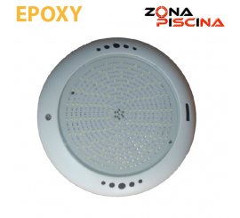 Proyector foco piscina led blanco de resina Epoxy, extra plano 