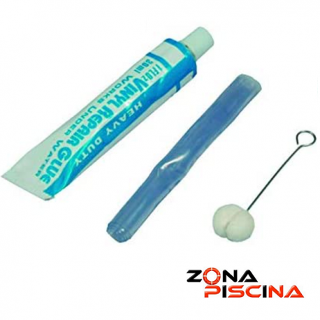 Kit parche reparación liner bajo agua para piscina portátil