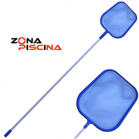 Recogehojas piscinas plano con pertiga 1.50cm clip