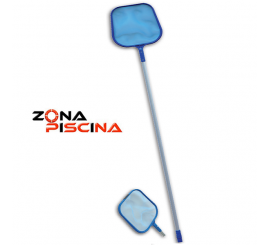 Recogehojas piscinas plano con pertiga 1.20cm fina clip