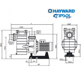 Bomba piscina Kripsol KAL 750 Kalifornia HCP 4200 / hayward