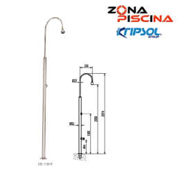 Ducha de piscina Kripsol serie bastón DB 110HF