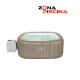 Spa hinchable portátil cuadrado para 5/7 personas, modelo Palma