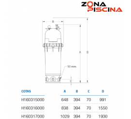 Filtro de cartucho CLEAN & CLEAR para piscinas