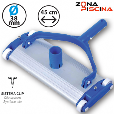 Carro Limpiafondo Aluminio 45cm De Limpieza Piscina Fijaci n Clip Carro Limpiafondo Aluminio 45cm De Limpieza Piscina Fijaci n Clip