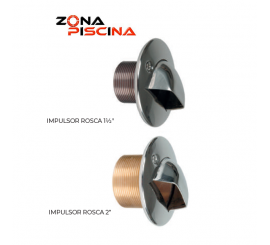 Boquilla impulsor lateral bronce acero inoxidable piscina, spa