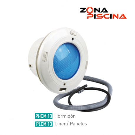 Proyector foco led colores con nicho para piscinas Kripsol