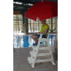 Silla socorrista de polipropileno para piscina, playa