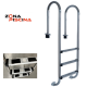 Escalera serie muro acero inox. aisi 316 para piscina