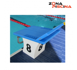 Podium de piscinas de competicion 7 posiciones espacio bocina