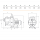 Bomba modelo Creta Helios SI para depuradoras de piscinas (0,75 hp)