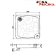 Plato ducha 80x80 con desague orientable Astralpool para piscinas