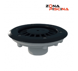 Boquilla de fondo gris antracita para piscinas de hormigón o liner