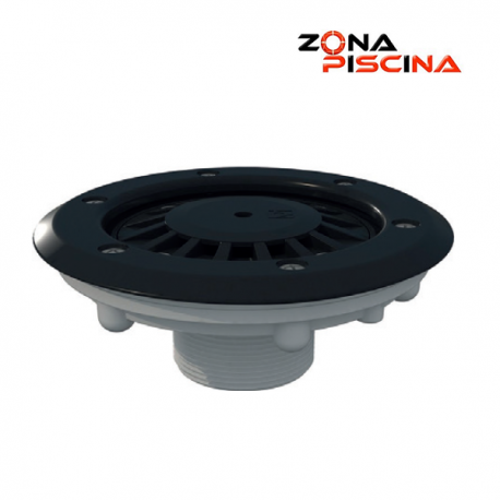 Boquilla de fondo gris antracita para piscinas de hormigón o liner