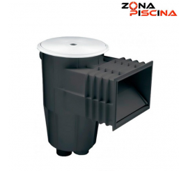 Skimmer para piscinas de hormigón en color gris antracita